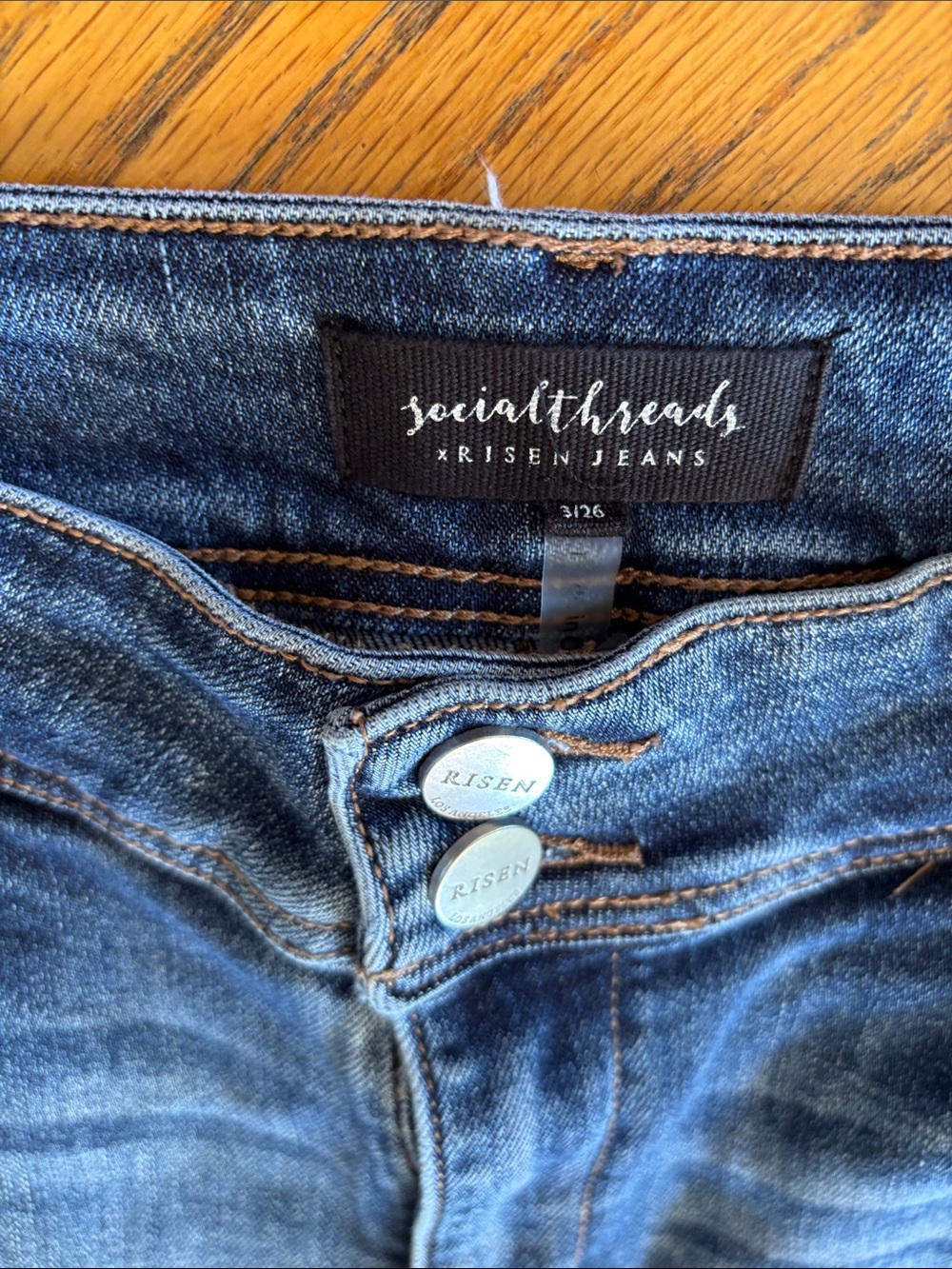 Risen for Social Threads Wide-Leg Trouser Jeans with High Rise - Picture 5 of 13